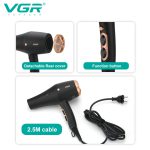 سشوار حرفه ای وی جی ار 2600 وات مدل V-462 - Image 4