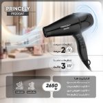 سشوار حرفه ای 2650 وات پرنسلی مدل PR200AT - Image 5