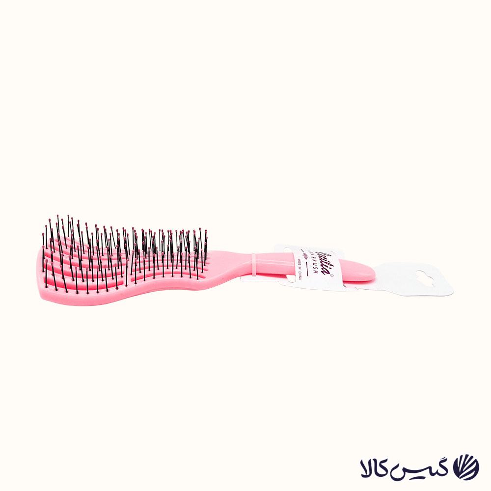 برس تخت گره باز کن سیسیلیا طرح موجدار (3) برس تخت گره باز کن سیسیلیا طرح موجدار (صورتی) - Image 1