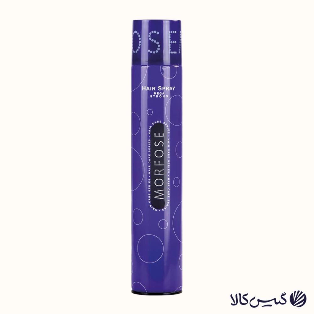اسپری حالت دهنده مو (تافت) مگا استرانگ بنفش مورفوس اسپری حالت دهنده مو (تافت) مگا استرانگ بنفش مورفوس
