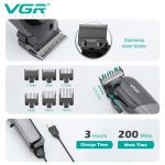 ماشین اصلاح مو سر وی جی ار مدل V-118 - Image 4