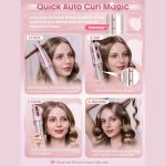 دستگاه فر کننده مو کرلی شیگلم بیبی پیک (صورتی) Curler Sheglam سایز 25 - 5