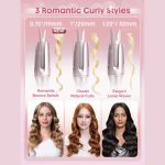 دستگاه فر کننده مو کرلی شیگلم بیبی پیک (صورتی) Curler Sheglam سایز 25 - 6