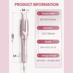 دستگاه فر کننده مو کرلی شیگلم بیبی پیک (صورتی) Curler Sheglam سایز 32 - 4