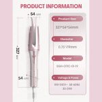 دستگاه فر کننده مو کرلی شیگلم بیبی پینک (صورتی) Curler Sheglam سایز 19 - Image 6